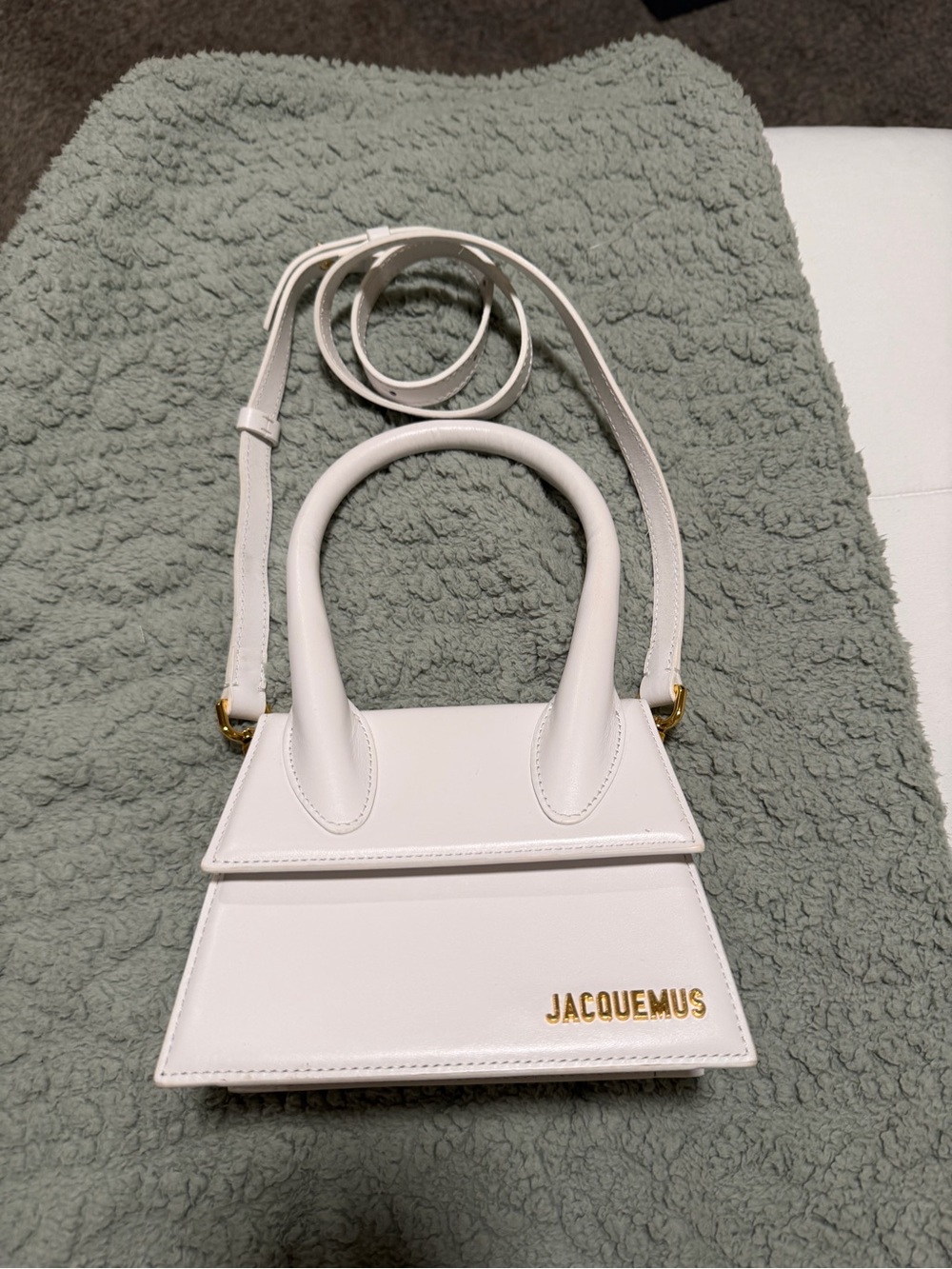 Jacquemus White  Le Chiquito-Style Top Handle Bag